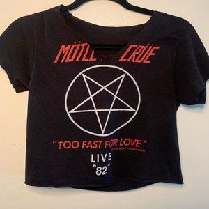 Vintage Mötley Crüe crop top